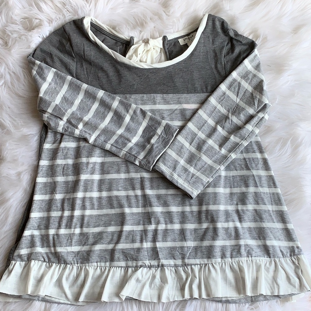 Striped Ruffle Top - Picture 5 of 6